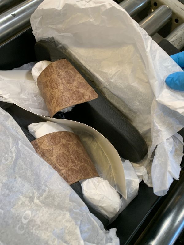 Photo 1 of COACH Udele Slide Tan 7 M