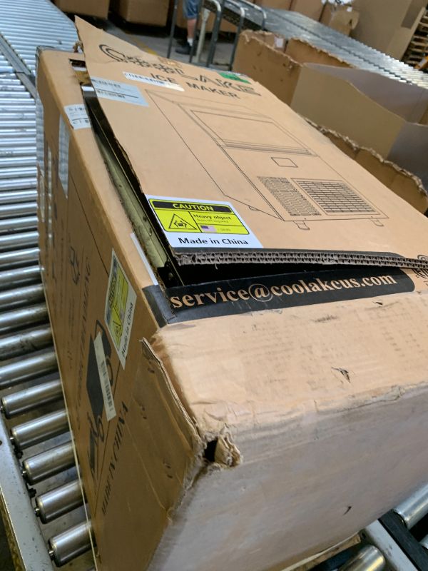 Photo 1 of Coolake Commercial Ice Maker Machine 200lbs/24H, Air Cooled Under Counter Ice Maker with 50lbs Ice Storage, Stainless Steel Self Cleaning Freestanding Ice Maker for Home Bar Restaurant Kitchen