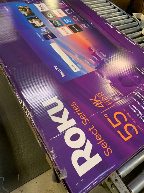 Photo 1 of Roku Smart TV 2025 – 55-Inch Select Series, 4K HDR TV – Roku TV with Enhanced Voice Remote – Flat Screen LED Television with Wi-Fi for Streaming Live Local News, Sports, Family Entertainment