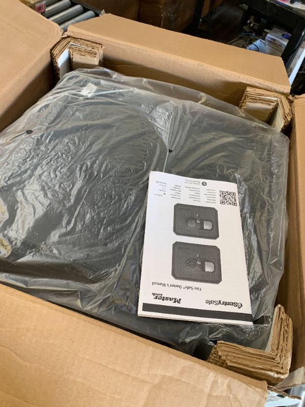 Photo 1 of SentrySafe Fireproof and Waterproof Large Safe with Digital Keypad, Override Key, and Adjustable Shelf for Home, Dorm, or Office, 0.81 Cubic Feet, FPW082HSB