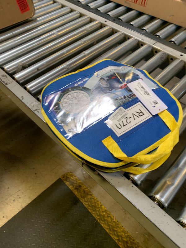 Photo 1 of Snow-Chains Easy Install Tire-Chains, One-Pull Fit Heavy-Duty Tire Snow Chains for Pickup Trucks & SUVs Off-road, Emergency Tire Traction Car Tires 265 275 285 295 305 315 - Set of 2 (SCRV270)