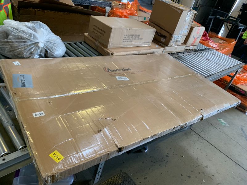 Photo 1 of AWANDEE 72x40 silver Beveled Framed LED Bathroom Mirror with Lights, Backlit & Front Lit, Anti-Fog Metal Frame Lighted Vanity Mirror for Bathroom Wall, 3 Colors, Dimmable, Memory, HD Tempered Glass