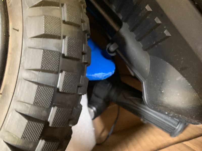 Photo 1 of GarveeLife 24V Kids Ride On Electric Off-Road Motorcycle,250W Motor 13.6MPH Fast Speed Dirt Bike Motocross,Leather Seat,Twist Grip Throttle,Metal Suspension,Air-Filled Tires for Kids Riding Toy,Blue