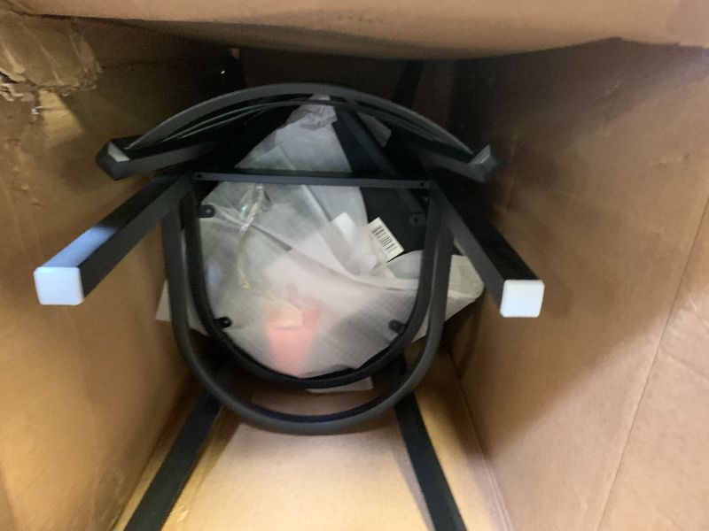 Photo 1 of 2 PACK Flash Furniture Contemporary/Modern Vinyl Upholstered Dining Side Chair (Metal Frame)
