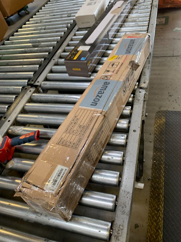 Photo 1 of **INCOMPLETE** SUNALLY Room Divider Curtain Rod, No Drilling Room Separator for Space Partition Adjustable 4-10ft(H) 28-70inch(W) Heavy Duty Temporary Wall Divider Floor to Ceiling Tension Rod, Black