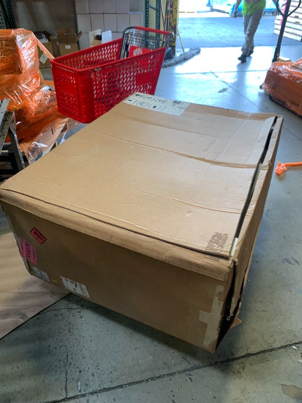 Photo 1 of Spring Mill Cabinets Emlyn 60 Inch Double-Sink Bathroom Vanity with White Top, 2 Cabinets, 2 Drawers, 60.5" W x 18.75" D x 32.89", Sandy Oak