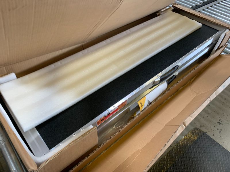 Photo 1 of VNN Portable Wheelchair Ramp 8FT, Seamless Non-Slip Aluminum Ramps for Wheelchairs for Home, Handicap Wheelchair Ramps for Home Steps, Aluminum Loading Dock Plates