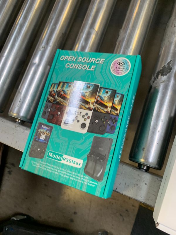 Photo 1 of R36MAX Retro Handheld Game Console, 4.0 inch Retro Gaming Console with 64GB Memory, Video Game Consoles with 4000mAh Battery and 30+ Emulators, Ink Black