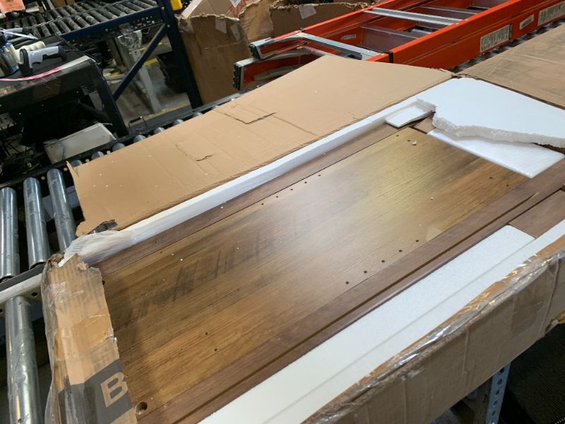 Photo 1 of VASAGLE LIRY Collection - Buffet Cabinet, Coffee Bar Cabinet with 2 Drawers, Adjustable Shelves, Sideboard Storage with Cable Holes, Drawer Dividers, Honey Brown UBBK381K01