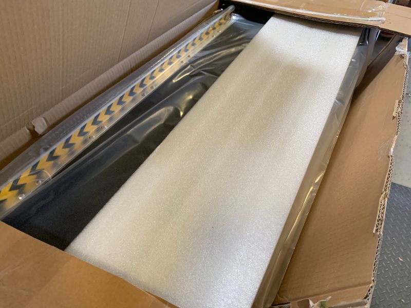 Photo 1 of VNN Portable Wheelchair Ramp 8FT, Seamless Non-Slip Aluminum Ramps for Wheelchairs for Home, Handicap Wheelchair Ramps for Home Steps, Aluminum Loading Dock Plates