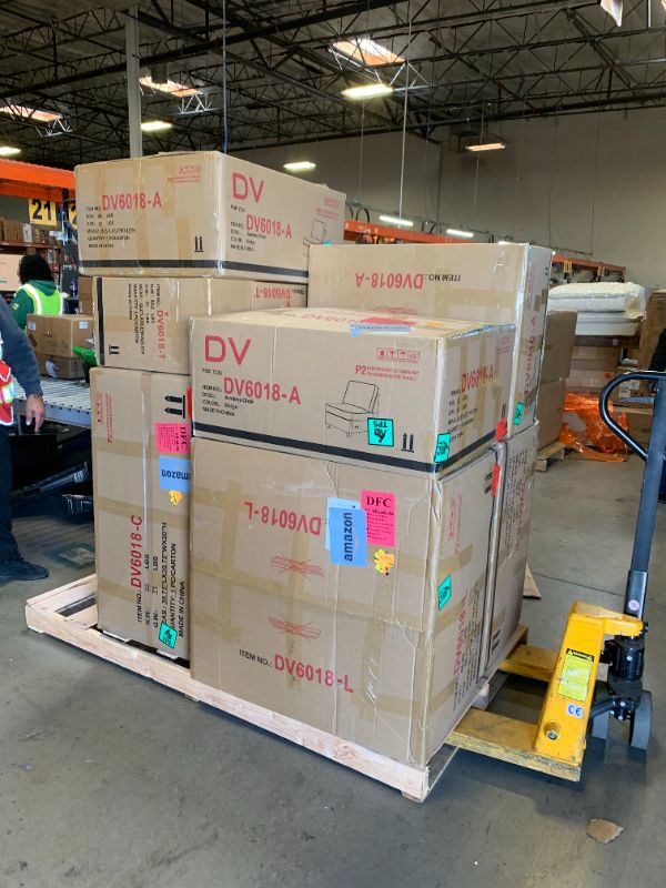 Photo 1 of YOPTO 127" L-Shaped Sectional Couch with Movable Ottoman & 6 Throw Pillows,7 Seat Chenille Upholstered Sofa W/2 Cup Holder,USB Port & Hidden Storage Box,DIY Combination,for Living Room,Apartment,Beige