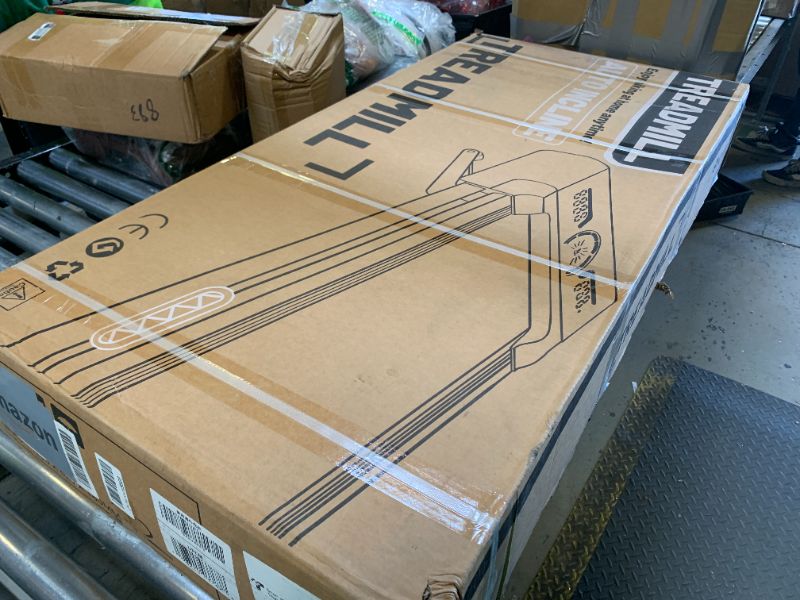 Photo 1 of TRAILVIBER Walking Pad Treadmill with 12% 9-Level Auto Incline, 450 lbs Capacity RGB LED Screen, Bluetooth Speaker Under Desk Treadmill, Compact Treadmills for Home Hiking, Black