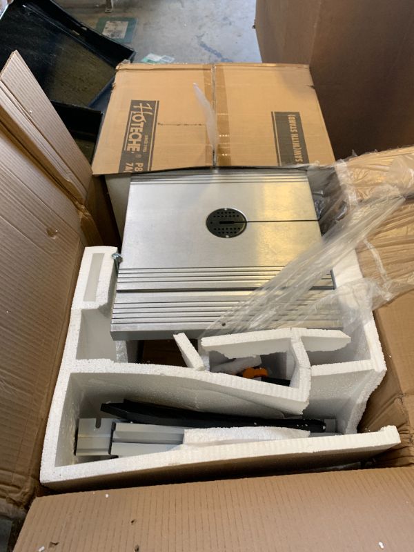 Photo 1 of Hoteche 12-Inch Band Saw 7-Amp Two-Speed Benchtop with Stand for Woodworking and Metal Cutting, 1HP