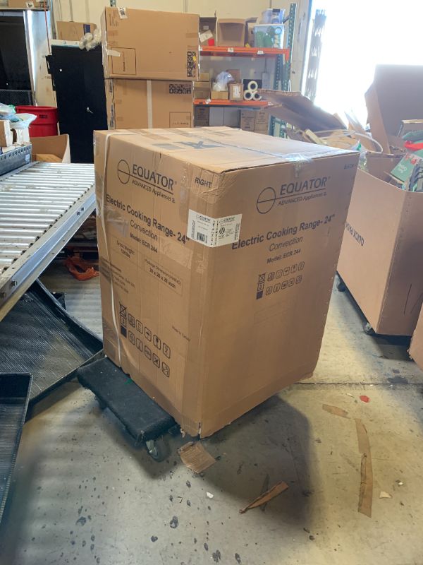 Photo 1 of Equator 24" Electric Range in STAINLESS, Ceramic Cooktop, Convection Oven & Air Fry Function – Compact Freestanding Stove for Baking, Broiling, Grilling, Air Frying & Everyday Cooking