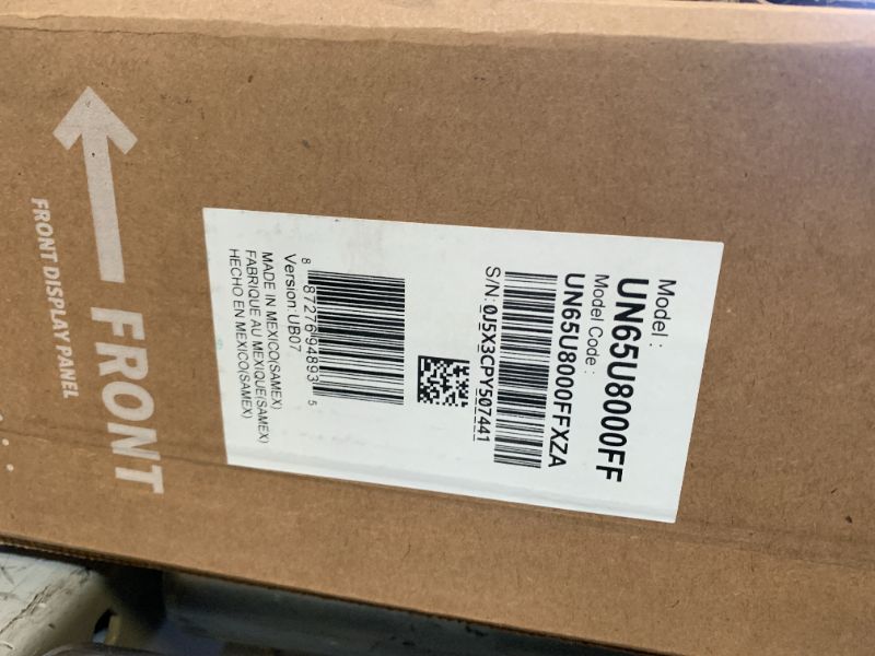 Photo 1 of Samsung 65-Inch Class Crystal UHD U8000F 4K Smart TV (2025 Model) Endless Free Content, Crystal Processor 4K, MetalStream Design, Knox Security, Alexa Built-in