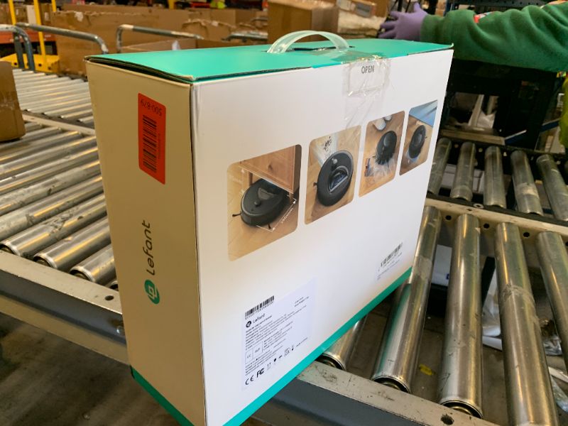 Photo 1 of Lefant LiDAR Robot Vacuum and Mop, 450ml Visible Dustbin, Upgraded 190° PSD Obstacle Avoidance, Customized Cleaning, Multi-Floor Mapping, 150 Mins Runtime, 2.4G/5G WiFi, Pet Hair & Carpets, M330 Pro