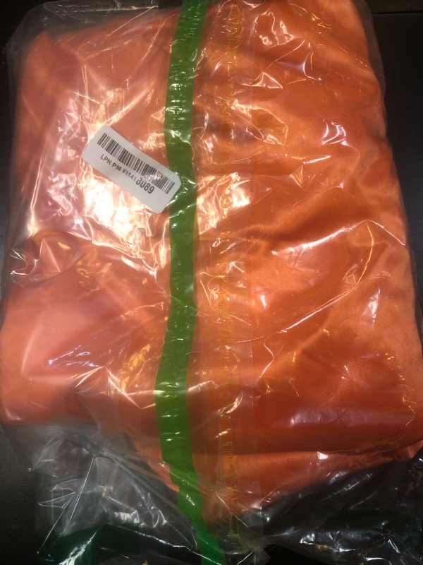 Photo 1 of 10 x 10 Feet Orange Backdrop Curtain for Partie, Background Curtains for Photoshoot, Birthday, Wedding, Halloween, Thanksgiving, Christmas, New Year Party Decorations 5Ft x 10Ft, 2 Panels