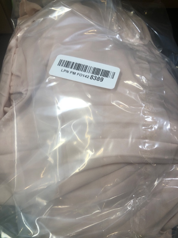 Photo 1 of **INCOMPLETE** PRETTYGARDEN Women's Spring Midi Dress Long Puff Sleeve Wrap V Neck Flowy Ruffle Pleated Casual Fall Dresses (Apricot,X-Large)