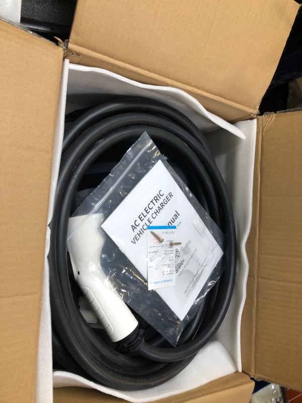 Photo 1 of TopAutoGear 50 Amp Electric Vehicle Charger Level 2 Portable EV Charging Station with 25 FT Cord Super Fast Car Charging Station, NEMA14-50 with SAE J1772, Compatible Indoor/Outdoor, BK5A170650T