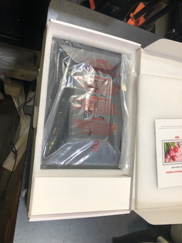 Photo 1 of Frameo 10.1" WiFi Digital Picture Frame with 32GB Memory, 1280 x 800 IPS HD Touch Screen Electronic Photo Frame, Auto-Rotate, Slideshow, Wall Mountable, Share Photos/Video Remotely Anywhere