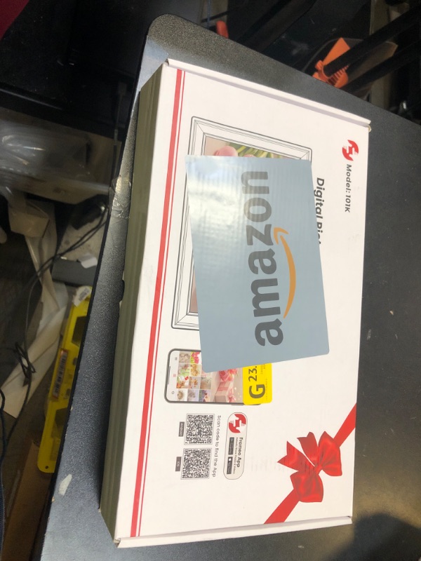 Photo 1 of Frameo 10.1" WiFi Digital Picture Frame with 32GB Memory, 1280 x 800 IPS HD Touch Screen Electronic Photo Frame, Auto-Rotate, Slideshow, Wall Mountable, Share Photos/Video Remotely Anywhere