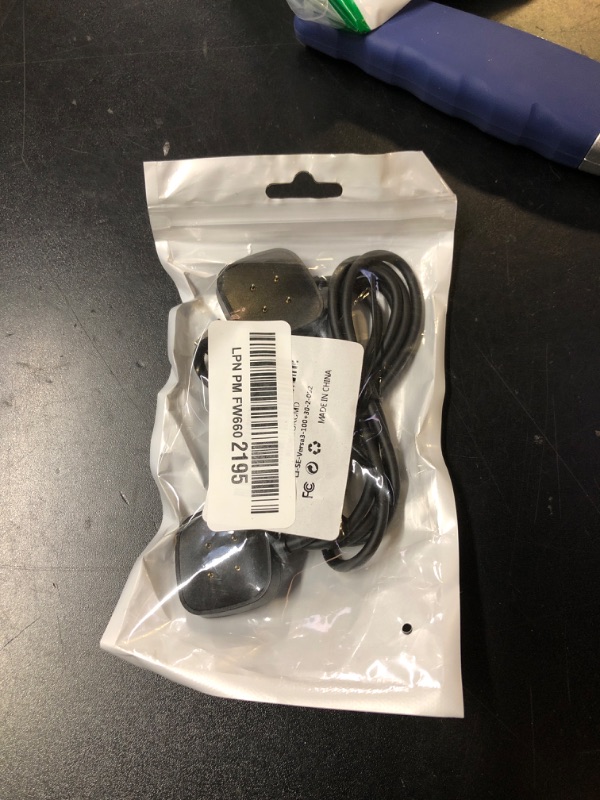 Photo 1 of [2-Pack] Charger Cable Compatible with Smart Watch Fitbit Versa 4 / Sense/Versa 3 / Sense 2, Replacement USB Charging Cradle Dock Stand Cable (3.3 ft/1.0ft)