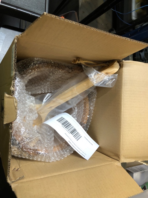 Photo 1 of Northwood Sauna - Sauna Bucket and Ladle Set - Handmade from Canadian Red Cedar Wood - Natural Rope Handle - 1.6 Gallons (6 Liters) Water Capacity