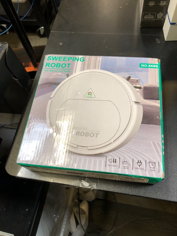 Photo 1 of Robot Vacuum Cleaner, One-Touch Start, Slim Design, Rechargeable Robot Vacuum and Mop, Pet Hair Specialist Robot Vacuum.Suitable for Cleaning Paper Scraps, Pet Hair and Hard Floors.