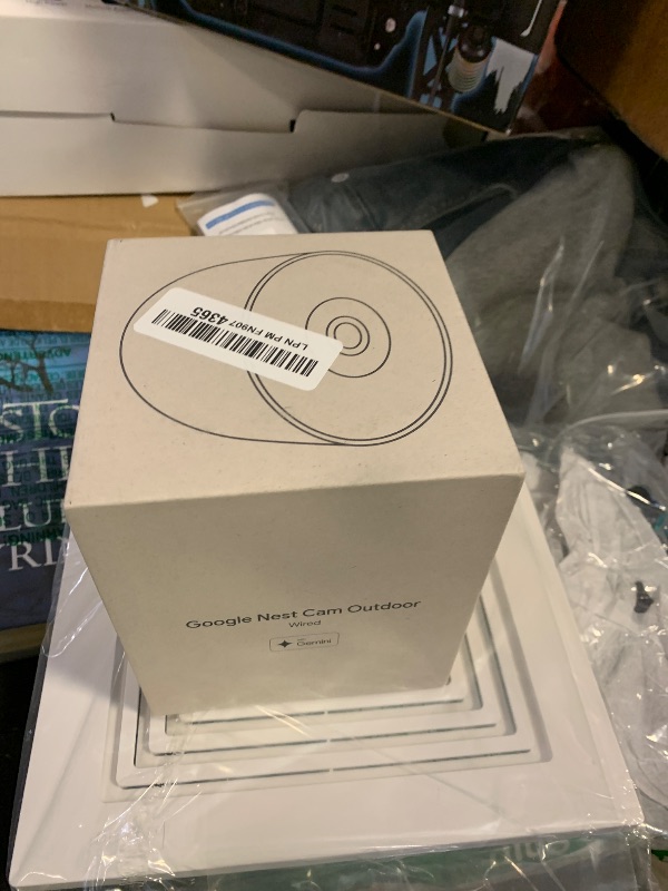 Photo 1 of Google Nest Cam Outdoor (Wired, 2nd Gen) - Security Camera with 2K Video and Gemini, Night Vision, 2-Way Audio - Works with Google Home - 2025 Model - Snow