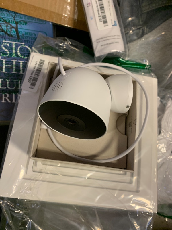 Photo 1 of Google Nest Cam Outdoor (Wired, 2nd Gen) - Security Camera with 2K Video and Gemini, Night Vision, 2-Way Audio - Works with Google Home - 2025 Model - Snow