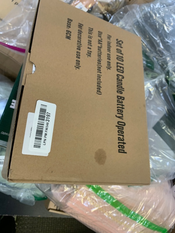 Photo 1 of 10 Pack Valentines Window Candles Lights, Battery Operated Flameless Candles with C26 LED Bulbs, 6-18H Timed Electric Candle Holders for Indoor Christmas Window Wedding Valentine's Day, Gold Base