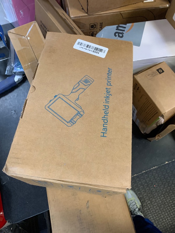 Photo 1 of H760 Handheld Inkjet Printer, Printing Height 0.08-0.5 Inch Portable Handheld Printer with 42ml Quick-Drying Ink Cartridge 4.3Inch Touch Screen for Text/QRCode/Batch Number/Image/Date/Label/Barcode