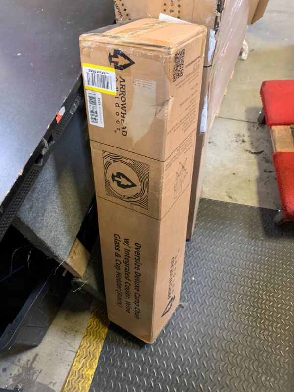 Photo 1 of ARROWHEAD OUTDOOR 2-Pack Portable Folding Camping Quad Chair w/ 6-Can Cooler, Cup & Wine Glass Holders, Heavy-Duty Carrying Bag, Padded Armrests, Headrest & Seat, Supports up to 550lbs