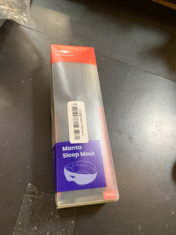 Photo 1 of Manta Sleep Mask - 100% Light Blocking, Adjustable Sleeping Mask with Detachable Eye Cups, Ultra Comfortable for Women & Men, Zero Pressure on Lashes, Perfect for Travel/Shift Work