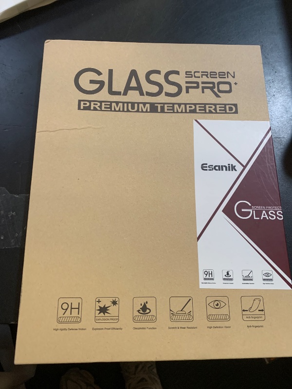 Photo 1 of Esanik 2 Pack Like Paper Glass Screen Protector for Samsung Galaxy Tab A9 Plus/A9 Plus 5G (11 inch) 9H Tempered Glass Film with Alignment Frame, Writing Like on Paper, Anti Glare