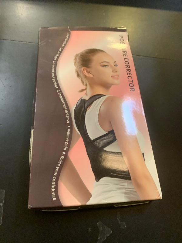 Photo 1 of GGFSSQ Posture Corrector For Kids - Back Brace Posture Corrector, Spine Corrector - Adjustable Upper Back Posture Brace, Prvent Children Humpback (Pink, S)