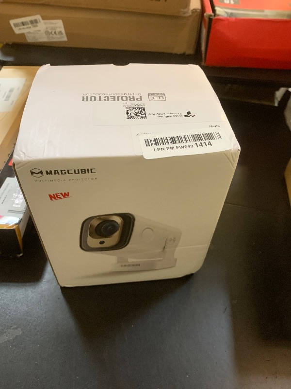 Photo 1 of ?Auto Focus&1080P?Magcubic Mini Smart Projector with 4K Support, Portable Projector with Wifi and Bluetooth, 5W Speaker, Built in Apps, Voice Control, Outdoor Movie Projector