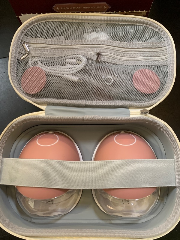 Photo 1 of Momcozy Wearable Breast Pump, Hands Free Upgraded Mobile Flow | M9, App Discreet Control with Personalized Multi-Modes & 15 Levels, Wearable Breast Pump 24mm, 2 Pack Cozy Red