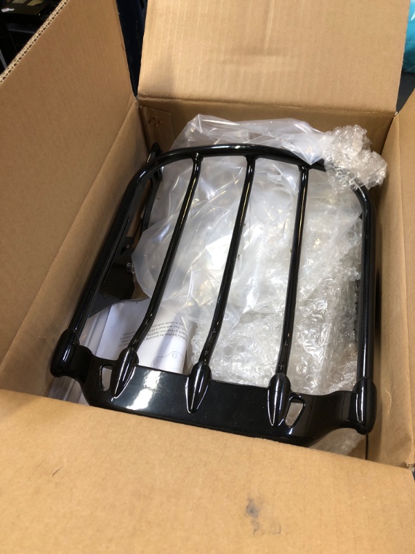 Photo 1 of YHMOTO Two Up Air Wing Luggage Rack Mounting Rack Compatible for Harley Touring 2009-2025 Street Glide Electra Glide Road Glide Road King (Black)