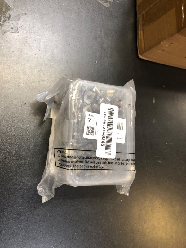 Photo 1 of 100 Sets M6 x 20 mm Rack Mount Cage Nuts, Screws and Washers for Rack Mount Server Cabinet Stainless Steel Silver Mounting Screws and Square Insert Nuts for Server Mounting Routers Shelves