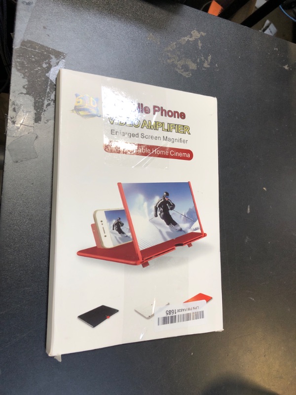 Photo 1 of Screen Magnifier Version, Foldable Big Screen Magnifier for Cell Phone, Clear Immersive View,Magnifying Glass for Travel, Portable Pocket Cinema for Movies White, 12''