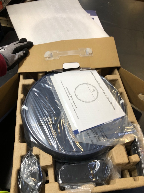 Photo 1 of Robot Vacuum and Mop Combo, 2-in-1 Mopping Robot Vacuum Cleaner with 2300Pa Suction, 2.87'' Slim Design, Wi-Fi/App/Voice Control, 3D Obstacle Avoidance&Self-Charging for Hard Floors, Carpets, Pet Hair