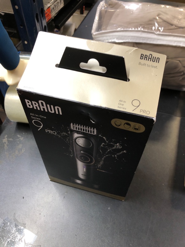 Photo 1 of Braun Series 9 PRO All-in-One Beard and Body Trimmer for Men with Gillette Labs Razor, Cordless Grooming System with Precision Length Control, Rechargeable Electric Facial Hair Tool, AIO 9570