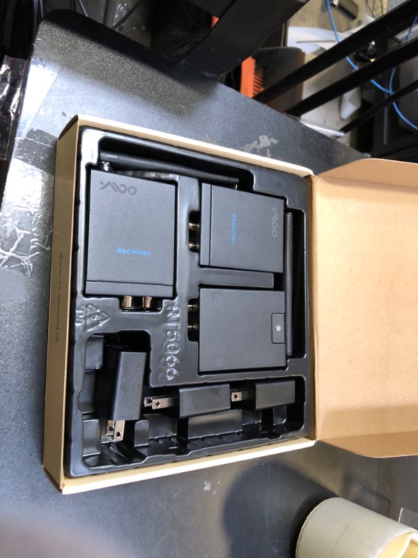 Photo 1 of YMOO 2.4GHz Wireless Audio Transmitter and Receiver (1 TX+2 RX), 2 Receivers for Two Speakers, 20ms Ultra Low Latency HiFi Audio, 320ft Range RCA Jack Wireless Adapter for TV/PC/CD Player/Home Stereo