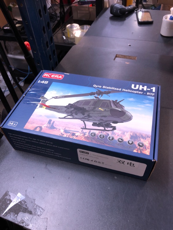 Photo 1 of Ssccgym 315MM UH-1 Remote Control Helicopter Aircraft for Adults Expert 6CH C032 RC Heli Maintain Altitude Brushless Motor/Optical Flow Positioning/Fly Upside Down 3D Rolling (RTF 2Battery)