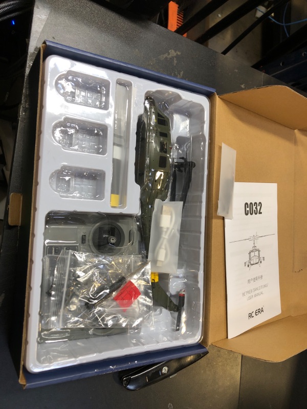 Photo 1 of Ssccgym 315MM UH-1 Remote Control Helicopter Aircraft for Adults Expert 6CH C032 RC Heli Maintain Altitude Brushless Motor/Optical Flow Positioning/Fly Upside Down 3D Rolling (RTF 2Battery)