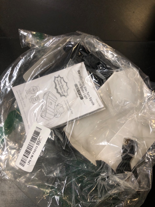 Photo 1 of WSDCAM Smart Bike Tail Light for Cargo Rack with Turn Signals and Brake Light, Auto On/Off USB Rechargeable Wireless Remote Bike Horn Alarm Rear Bike Light Reflector Bicycle Tail Light with Rack Mount