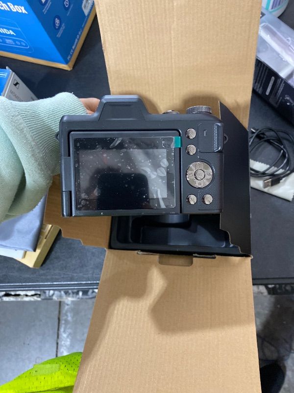 Photo 1 of 4K Digital Camera for Photography, Autofocus 56MP Vlogging Camera for YouTube/Content Creators/Travel, 16X Zoom Video Camera with 3" 180°Flip Screen & Lens Hood, Gift Ideas for Teens & Beginners