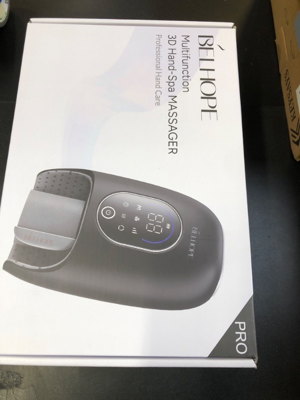 Photo 1 of Hand Massager with 9 Modes and 4 Heating for Hot and Cold Therapy Wrist Massager for Arthritis and Carpal Tunnel Relief, Hand Massager with Heat and Compression, Valentines Day Gifts, Black