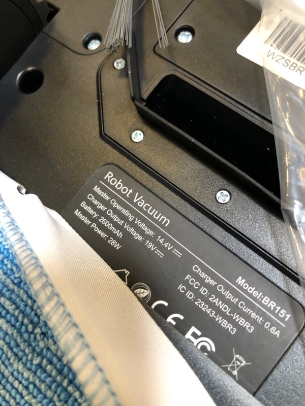 Photo 1 of ZCWA Robot Vacuum and Mop Combo, Anti-Hair Tangle Design for Pet Hair,Self-Charging, Powerful Suction, APP/Remote/Voice Control, Ideal for Hard Floors, Carpets